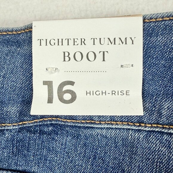 Lane Bryant Womens High-Rise Tighter Tummy Boot Jeans Size 16 Med. Wash - NWT - Picture 5 of 7